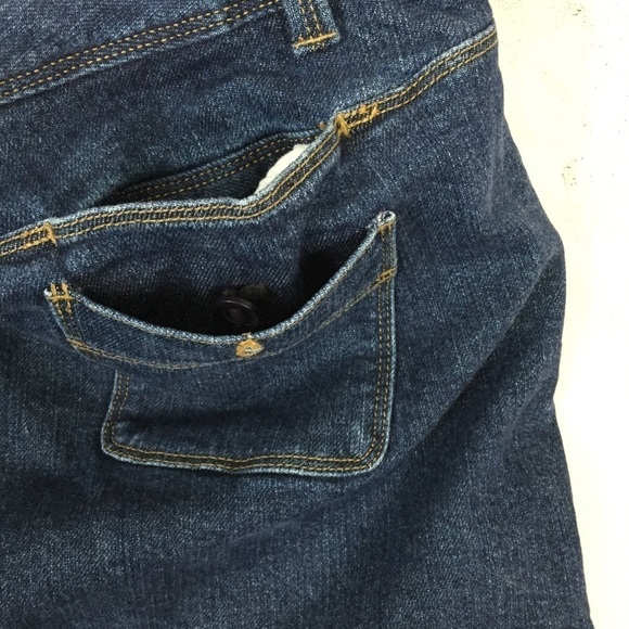 Lands End Lined Jeans Sz 16P Multiple Pockets Hiking Camping Outdoor Pants - Picture 6 of 12